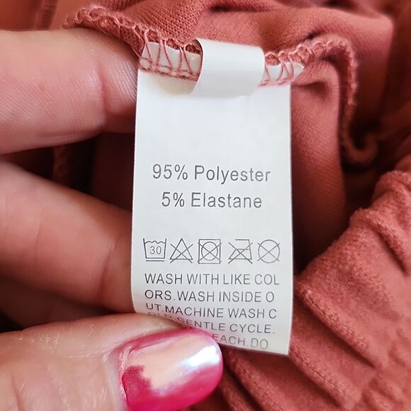 Two Piece Soft Stretchy Shorts & Tank Top, Mauve Pink, Small - Picture 4 of 6